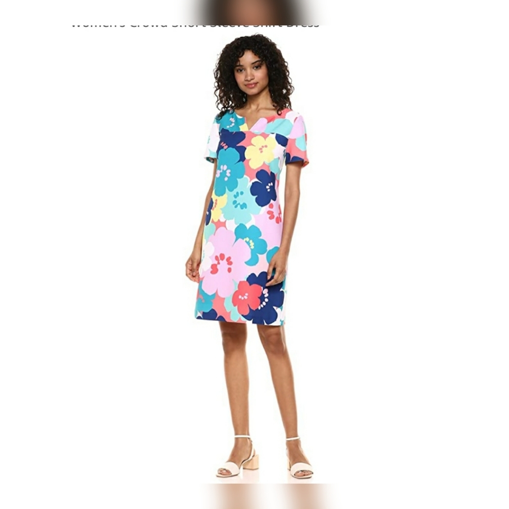 Trina Turk Women's Crowd Shift Dress Pop Art 4
